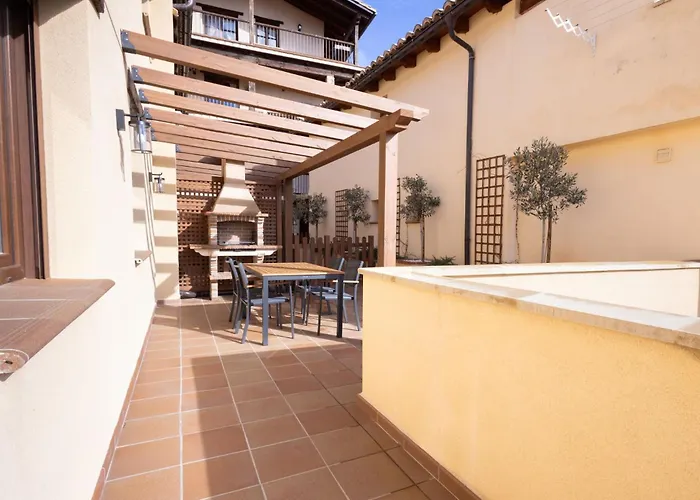 El Sueno Del Buho 3. Chimenea Y Terraza. Beceite